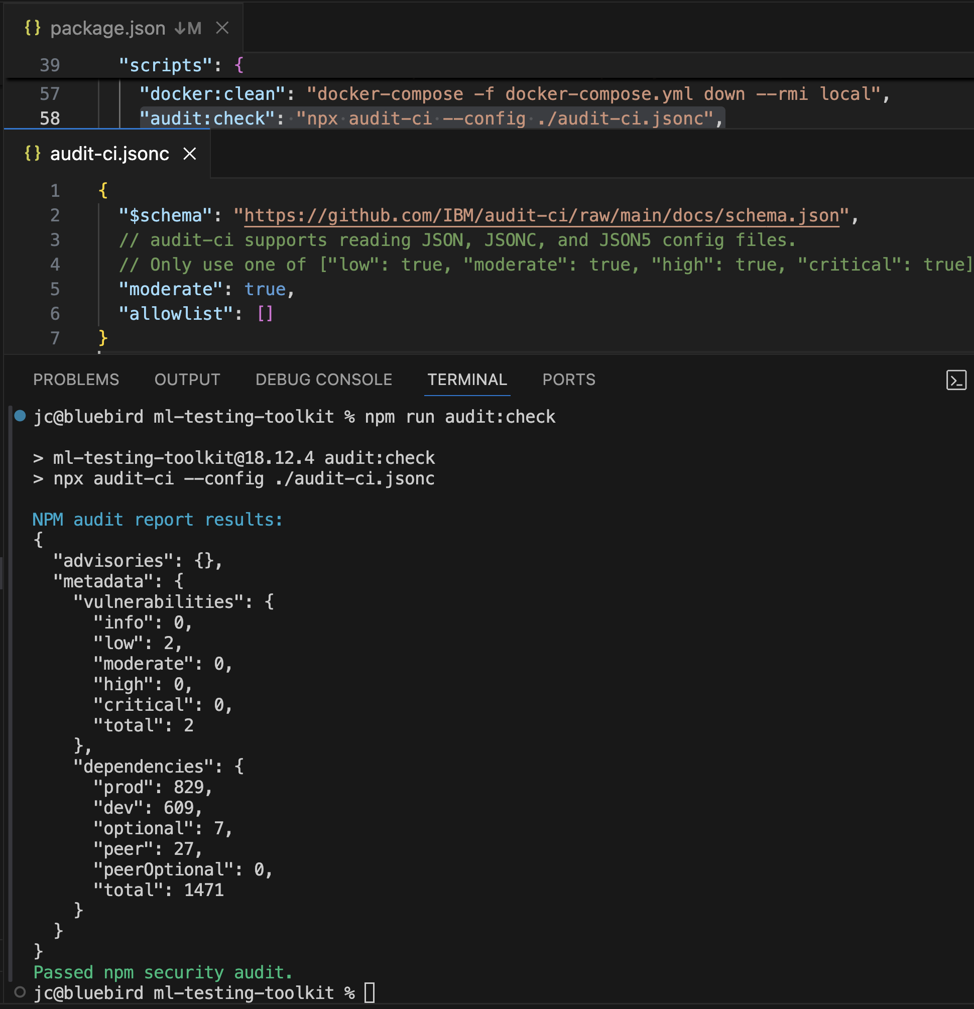 Audit Check Script