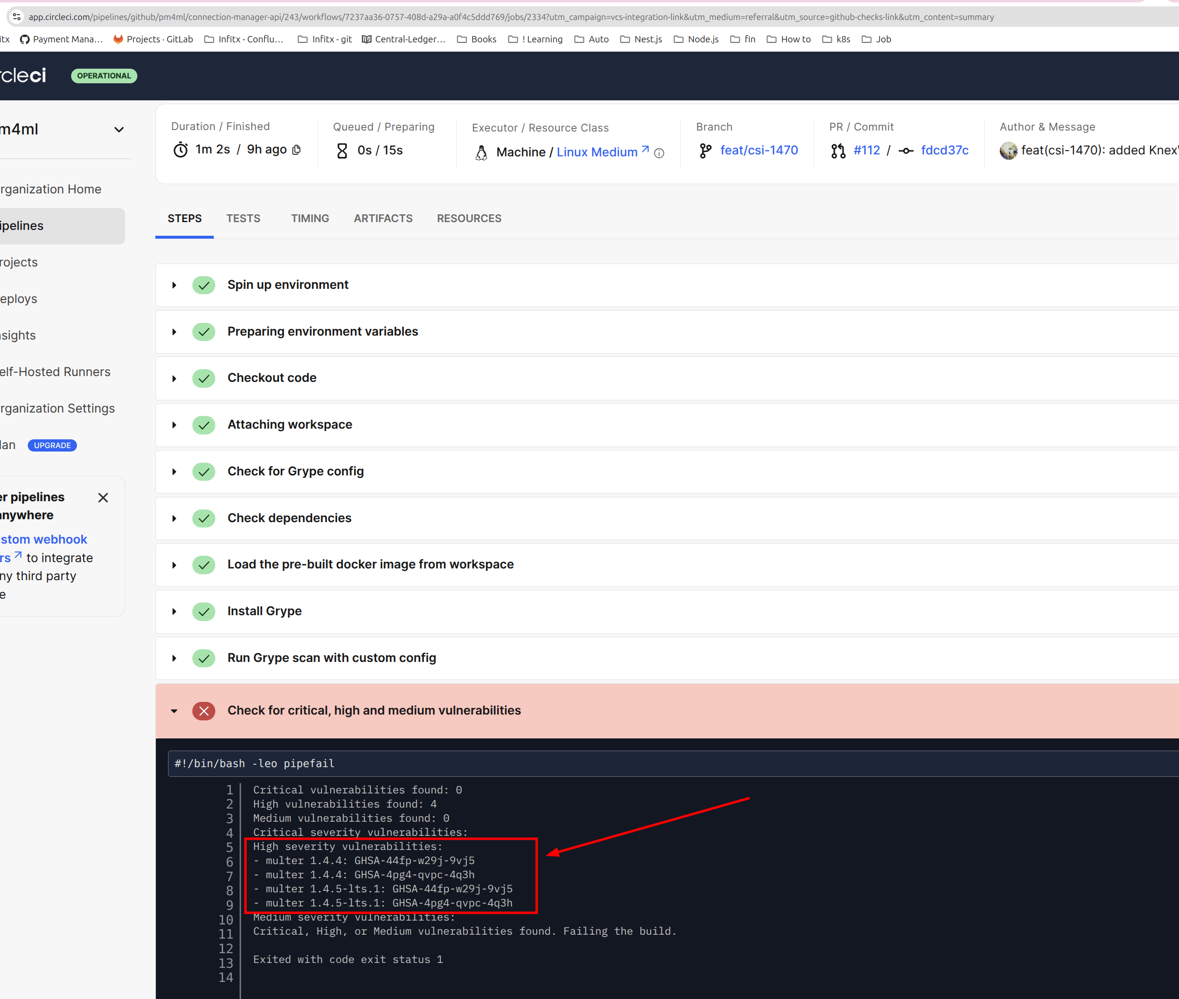 Grype Scan Vulnerabilities